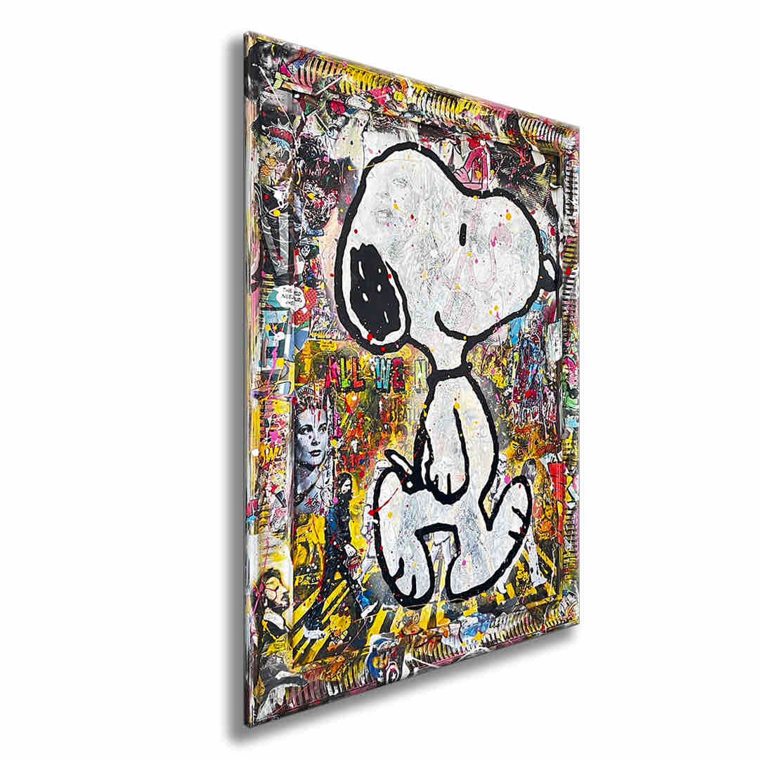 Gardani Pop Art Snoopy Runway Original Painting On Canvas