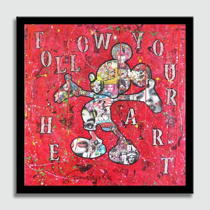 Mickey – Follow your Heart - Original Painting on canvas - Image 3