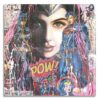 Batman Superman Beauty -  Original Painting on Canvas