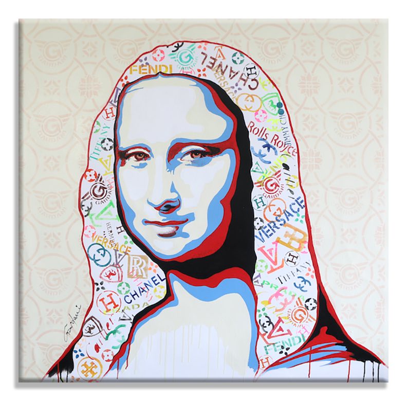 ▷ Mona lisa pop by Mp Chery, 2021, Painting