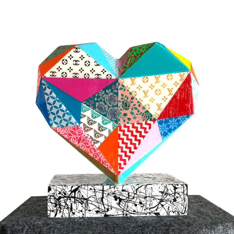 Love – Original 3D Sculpture Painting