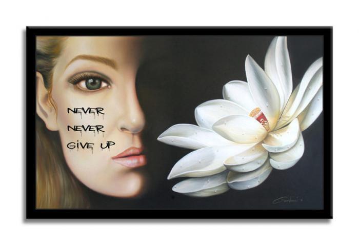 Never Give Up - Original Painting on Canvas - Image 2