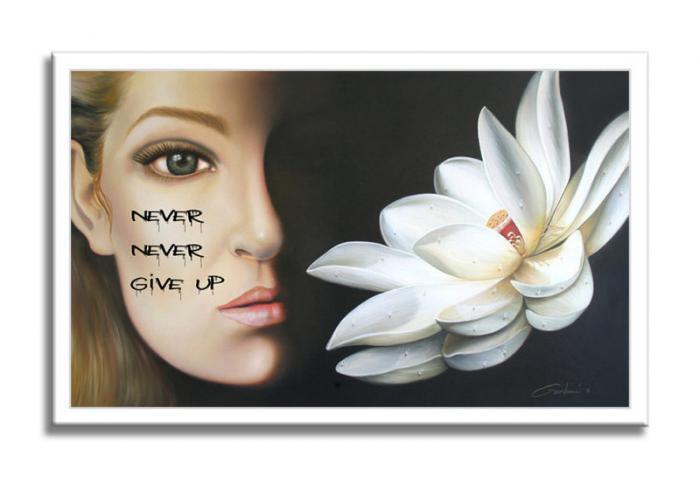 Never Give Up - Original Painting on Canvas - Image 4