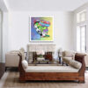 Snoopy hug Graceful goodness – Original Painting on canvas - Image 4