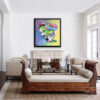 Snoopy hug Graceful goodness – Original Painting on canvas - Image 2