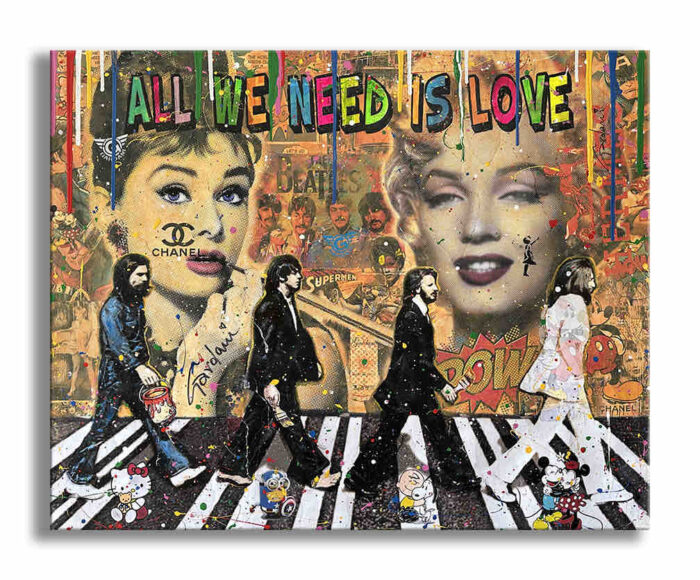 Marilyn Audrey Beatles - Original Painting on canvas