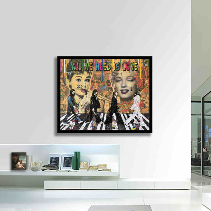 Marilyn Audrey Beatles - Original Painting on canvas - Image 4