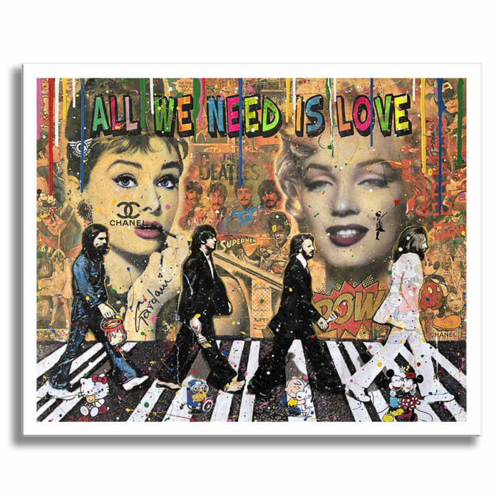 Marilyn Audrey Beatles - Original Painting on canvas - Image 5