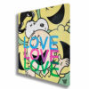 Snoopy i love u lots!  - Original Painting on Canvas - Image 3