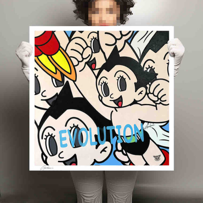 Astro Boy Evolution - Giclee Print on Canvas or Paper