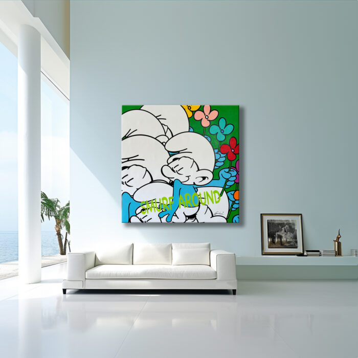 Smurf Around - Giclee Print on Canvas or Paper - Image 2