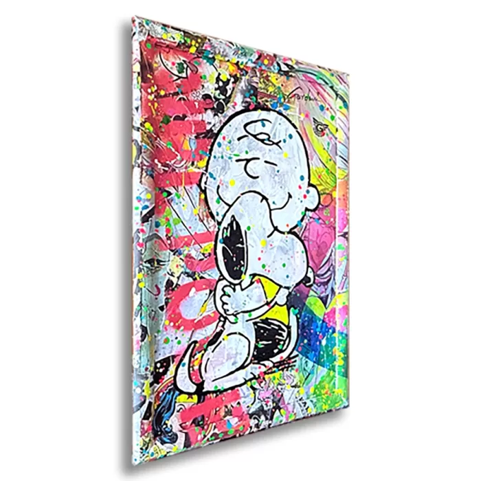 Snoopy True Friends - Original Painting on Canvas - Image 4