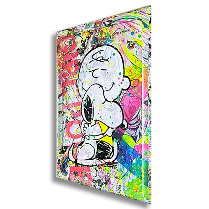 Snoopy True Friends - Original Painting on Canvas - Image 3