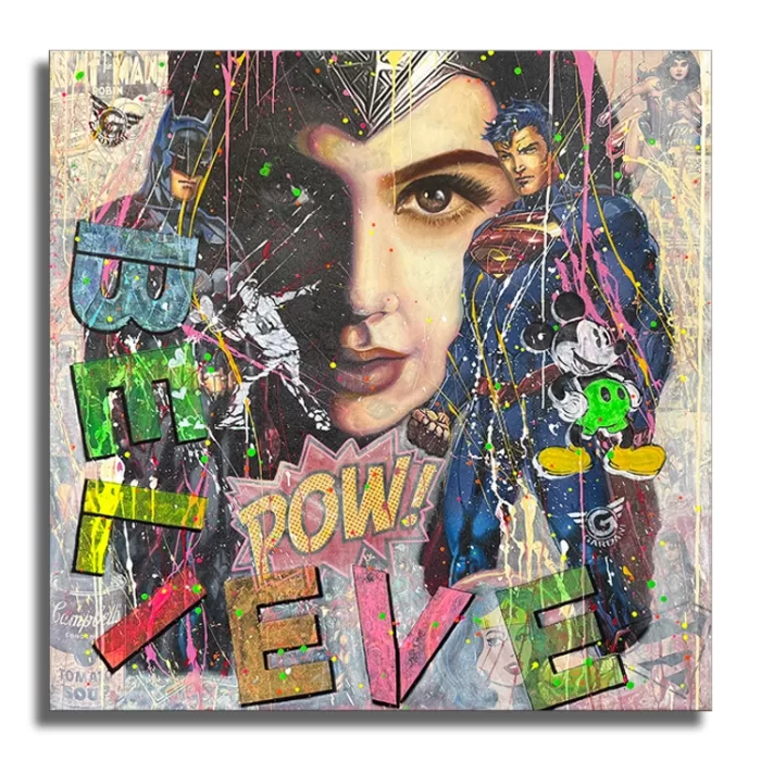 Wonder Woman Super - Original Painting on Canvas