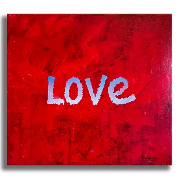 Love Planet - Original Painting on canvas