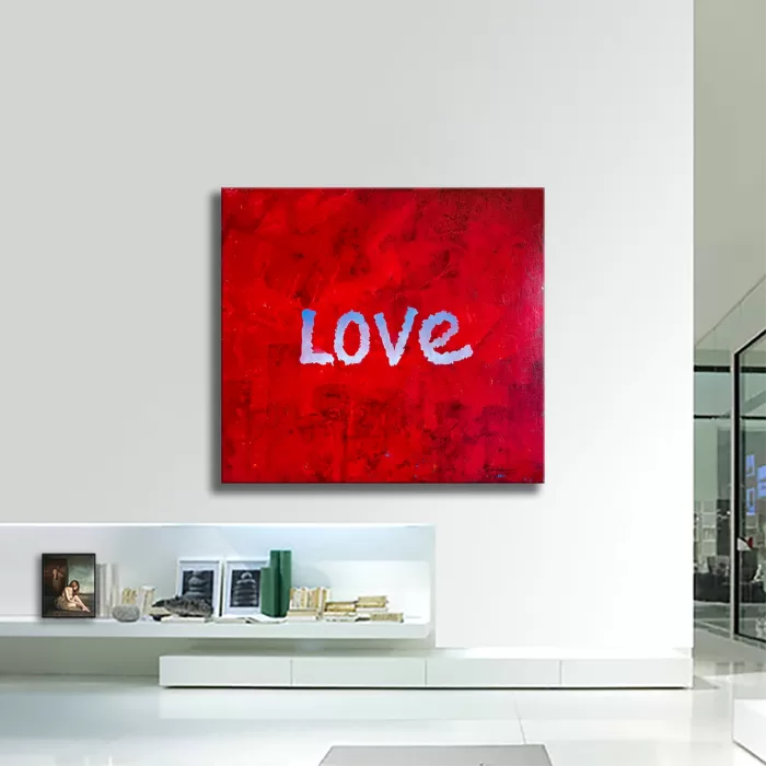 Love Planet - Original Painting on canvas - Image 2