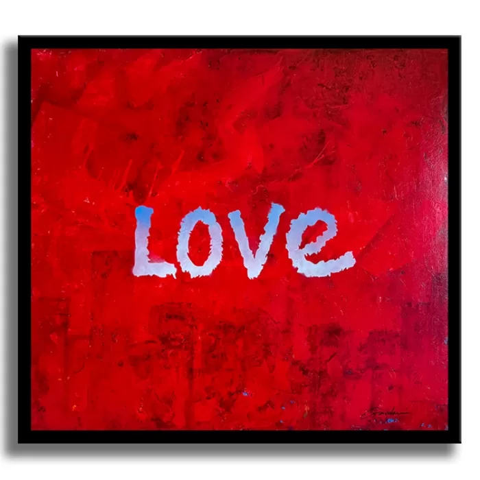 Love Planet - Original Painting on canvas - Image 4