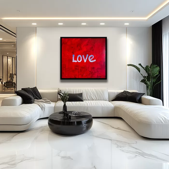 Love Planet - Original Painting on canvas - Image 3