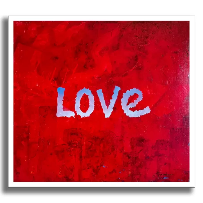 Love Planet - Original Painting on canvas - Image 5