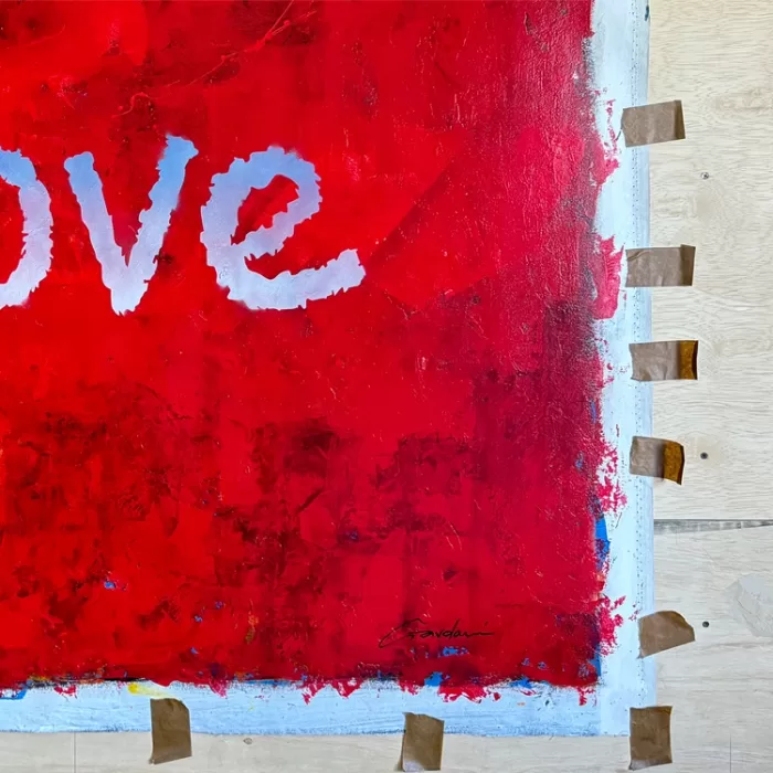 Love Planet - Original Painting on canvas - Image 7
