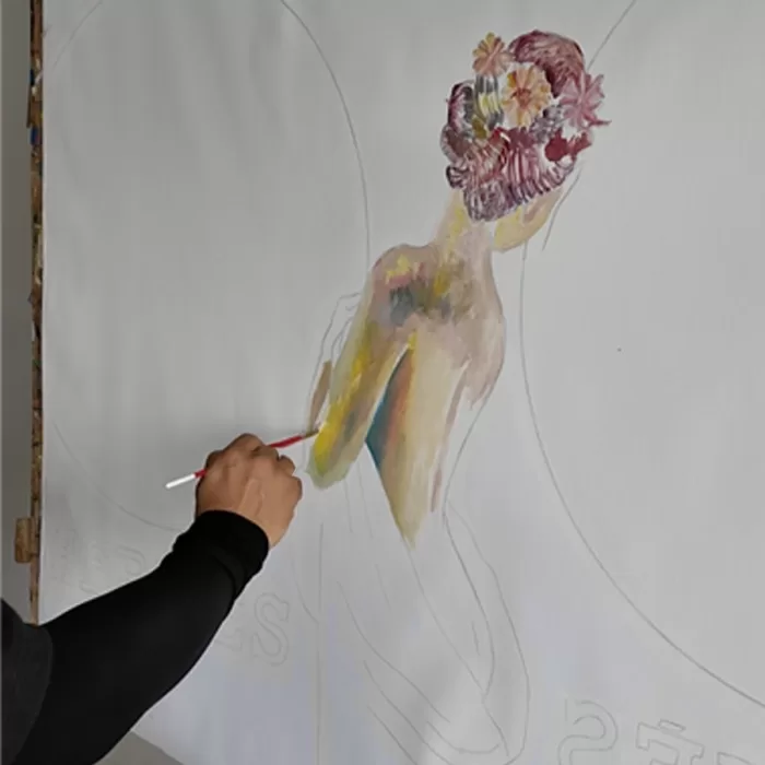 Success Hermes - Original Painting on Canvas - Image 8