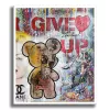Teddy Bear Never give up - Original Painting on Canvas - Image 4
