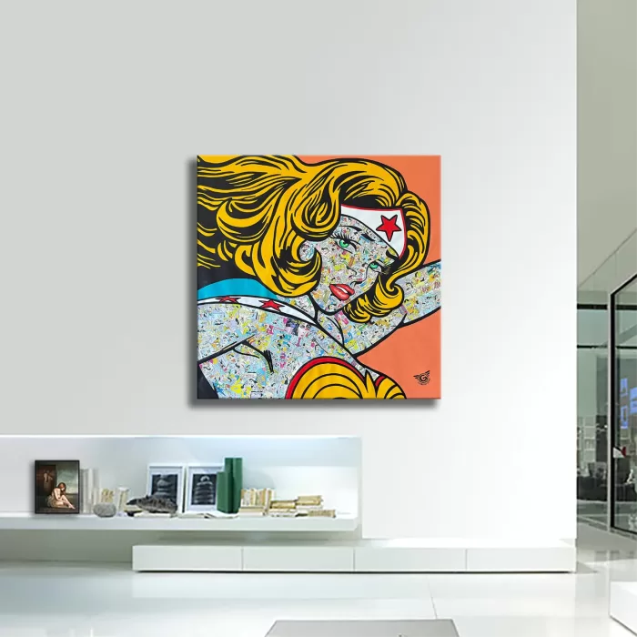 Wonder Woman Force - Original Painting on canvas - Image 2