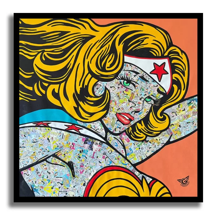 Wonder Woman Force - Original Painting on canvas - Image 3