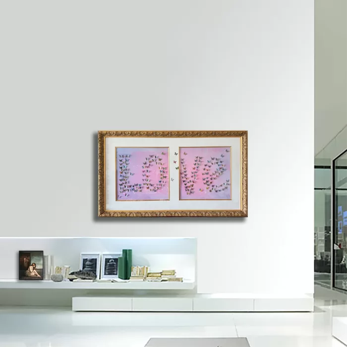 Classic Love - Original Unique 3D wall Sculpture - Image 2