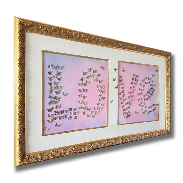 Classic Love - Original Unique 3D wall Sculpture - Image 4