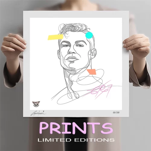 CR7- Giclee Print on Canvas or Paper by Gardani