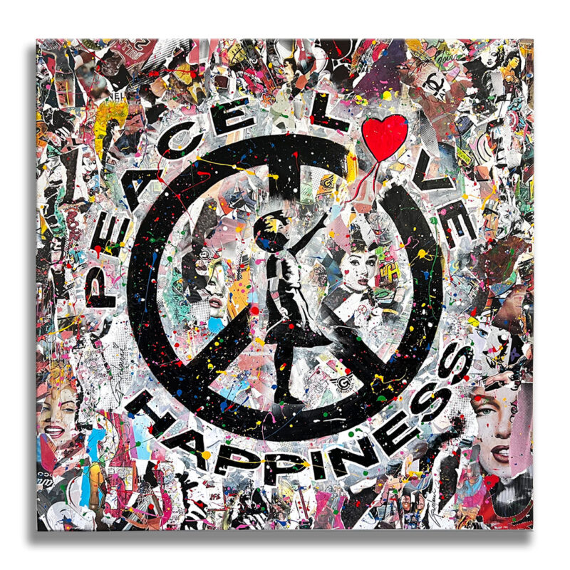 Peace Love H. - Giclee Print on Canvas or Paper - Image 2